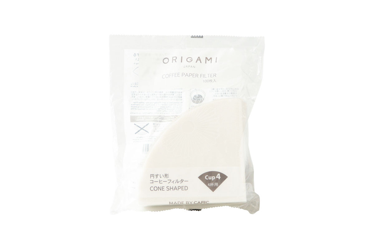 Coffee Filter Papers | Cone Shaped | 100 Pack Bag | ORIGAMI