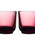 Fellows Pirch Glasses | Artisanal Espresso Glassware for Perfect Sips - Garnet - Cappuccino