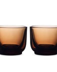 Fellows Pirch Glasses | Artisanal Espresso Glassware for Perfect Sips - Amber - Espresso