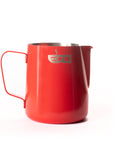 Milk Pitcher Jug | edo barista 350ml 12oz Coral Red edo-milk-pitcher-medium-red