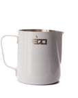Milk Pitcher Jug | edo barista 350ml 12oz White edo-milk-pitcher-medium-white
