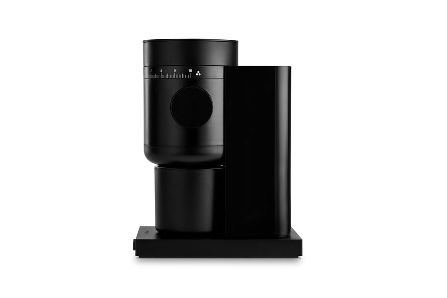 Opus 2 Conical Burr Grinder | Fellow Black Opus2_Black_BlackLid_Side_ES_f70e33cf-3a64-4705-a6cb-7276bdffa929