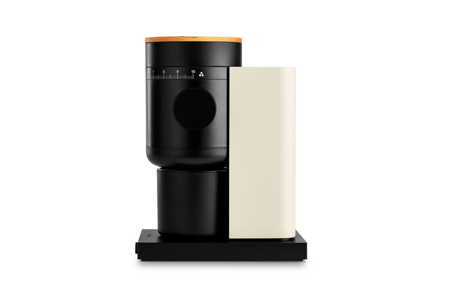 Opus 2 Conical Burr Grinder | Fellow Sesame + Maple Opus2_Sesame_Side-ES