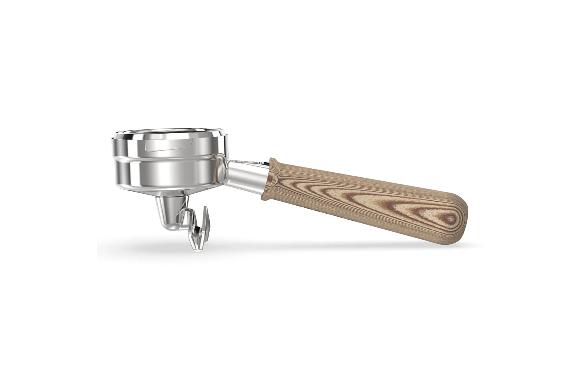 Double Spouted Portafilter Lm 6mm - R-Oak | Pesado PesadoDoubleSpoutedOakPortafilter
