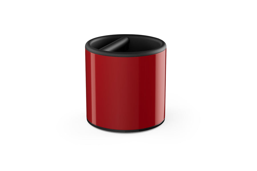 Espresso Series 1 Knock Box | Fellow Cherry Red + Walnut fellow-knockbox-red_e5b791d1-f692-4ade-91f7-a7681e3aba16