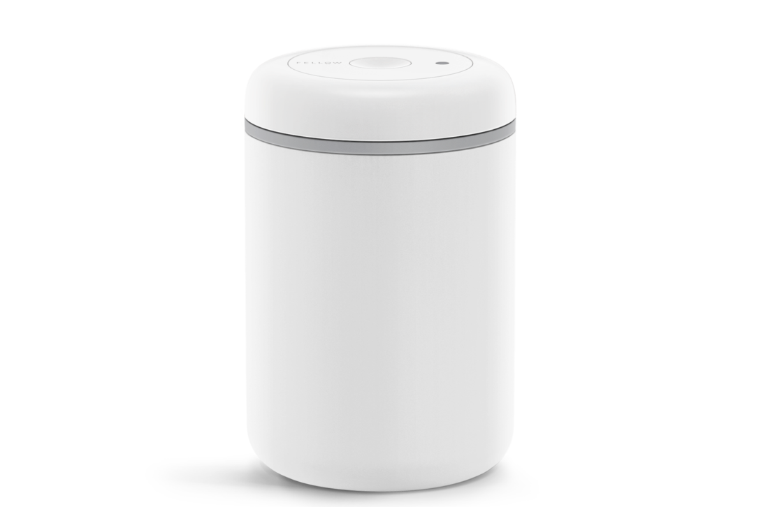 Fellow Atmos Vacuum Sealed Canister | Matte White
