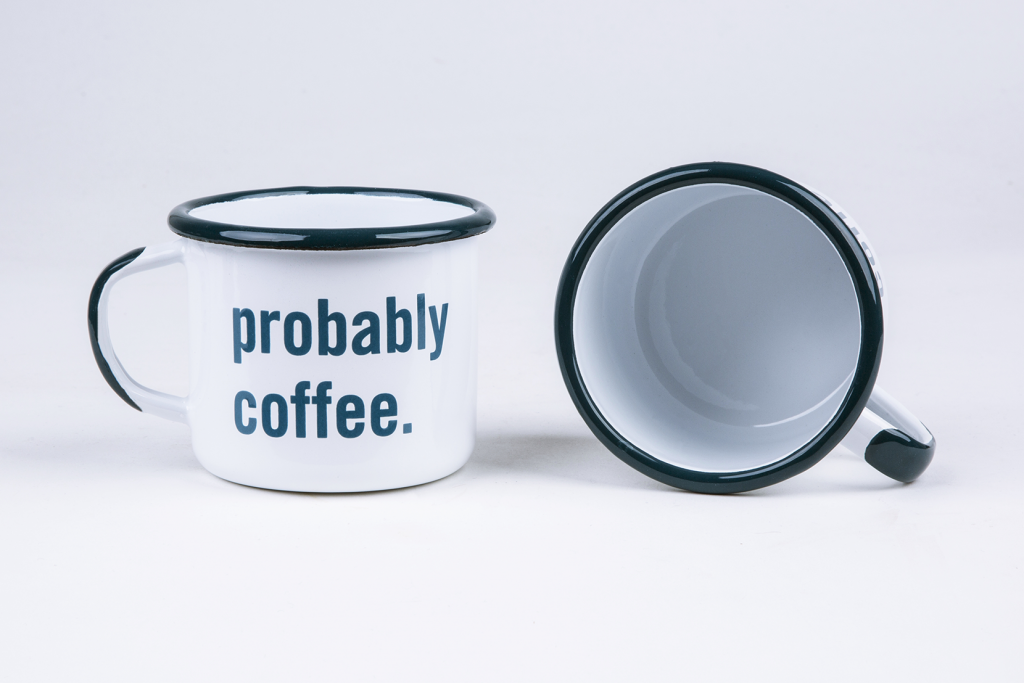 Probably Coffee' Enamel Mug | La Marzocco