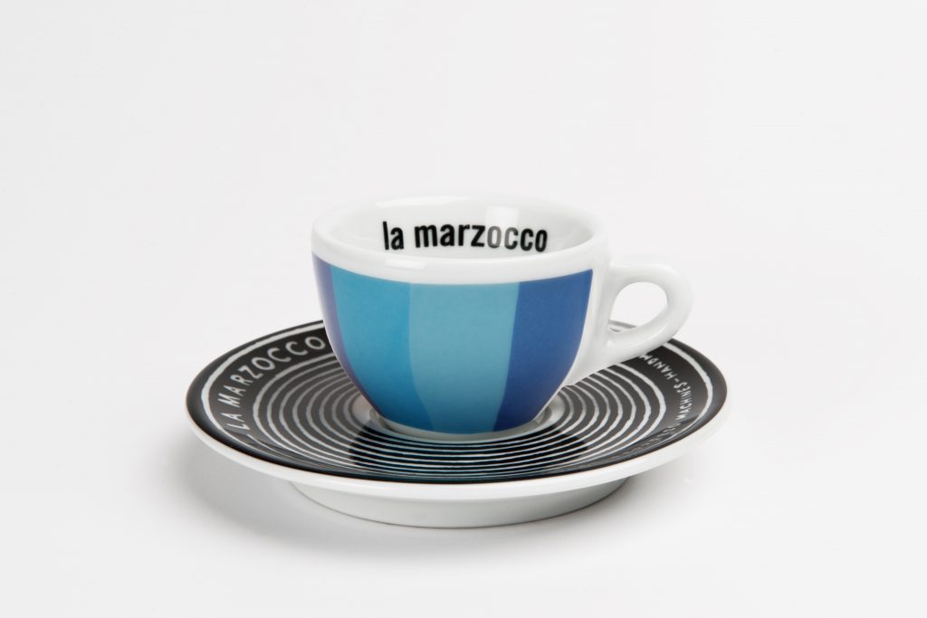 Load image into Gallery viewer, Custom Design Rainbow La Marzocco Espresso Cup &amp;amp; Saucer
