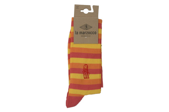 Yellow & Orange Stripe La Marzocco Socks